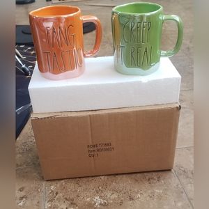 Rae Dunn Iridescent Halloween Mug Set